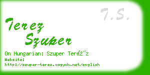 terez szuper business card